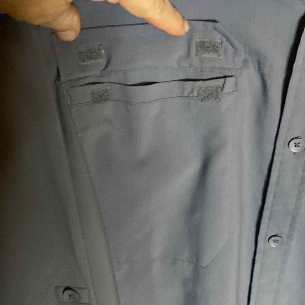 Royal Robbins gray/lavender hiking shirt size XL polyester
